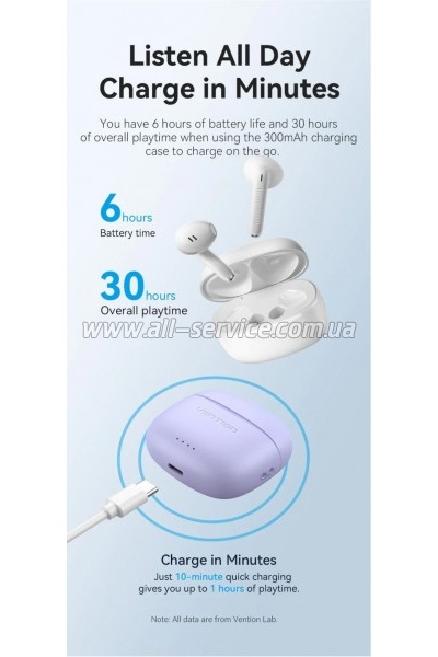 �������� Vention Elf Earbuds E03 White (NBHW0)