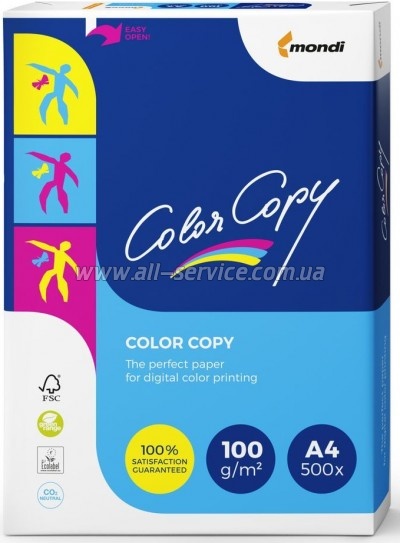 Бумага Mondi Color Copy A4 100г/м 500л (A4.100.CC) Бумага Mondi Color Copy A4 100г/м 500л (A4.100.CC)