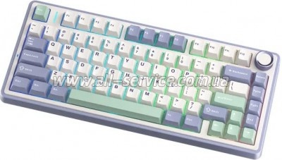 ���������� Aula F75 Gasket Greywood V3 switch Hot-Swap PBT Wireless/Bluetooth/USB White (6948391208640)