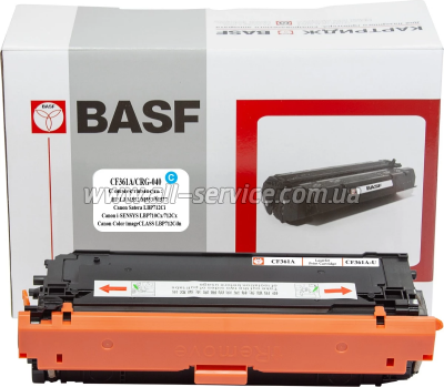 Картридж BASF HP LJ M552 аналог CF361A/ 508A/ Canon 040 Cyan (BASF-KT-CF361A-U) Картридж BASF HP LJ M552 аналог CF361A/ 508A/ Canon 040 Cyan (BASF-KT-CF361A-U)