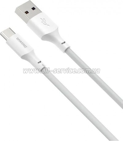 ���� ������ USB 2.0 AM to USB-C 1.5m 5A Simple WisdomKit (2PCS) white Baseus (TZCATZJ-02)