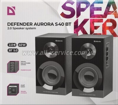   Defender Aurora S40 Bluetooth Black (65240)