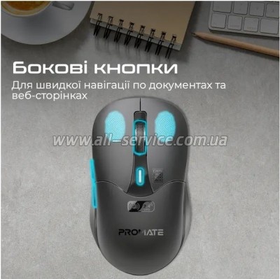  Promate Samo Wireless/Bluetooth Black (samo.black)