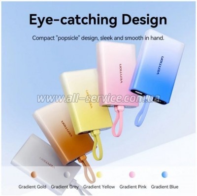 ������� ������������� Vention 10000mAh PD 22.5W Blue (FHZL0)