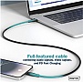 ���� ������ USB-C to USB-C 1.0m USB 4.0 Gen3 40G 240W 8K silicone black Digitus (AK-300344-010-S)