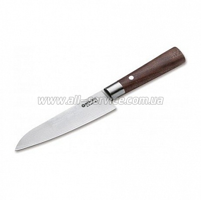  Boker Damascus Walnut Santoku (130470DAM)