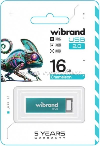  Wibrand 16GB Chameleon Light Blue USB 2.0 (WI2.0/CH16U6LU)