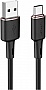 ���� ������ USB 2.0 AM to USB-C 1.2m 3A silicon black Acefast (6974316280767)