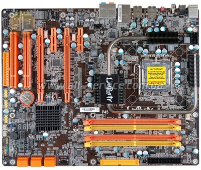 Материнская плата DFI LANParty DK P45-T2RS DDR2 Socket775 Dark Series ATX Материнская плата DFI LANParty DK P45-T2RS DDR2 Socket775 Dark Series ATX