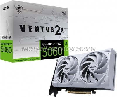 ���������� MSI GeForce RTX5060 8Gb VENTUS 2X OC WHITE (RTX 5060 8G VENTUS 2X OC WHITE)