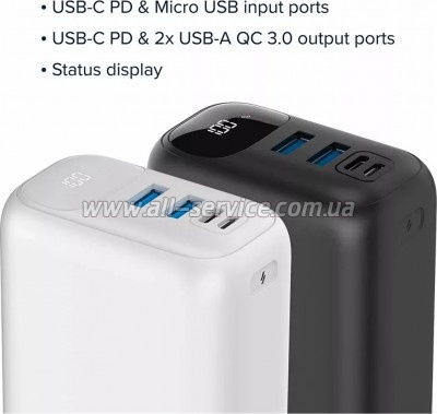 ������� ������������� Canyon PB-301 30000mAh PD 20W (CNE-CPB301B)