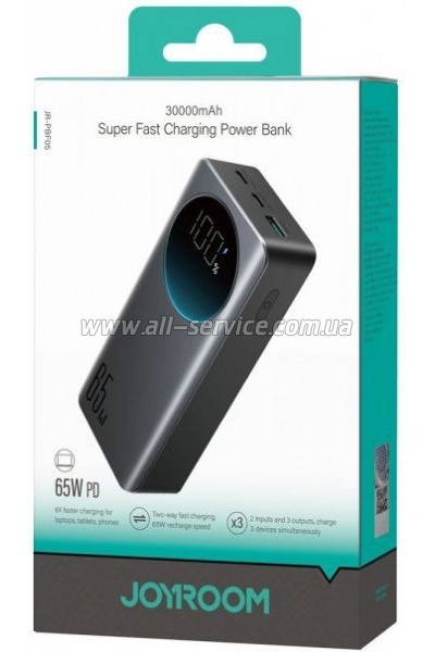 ������� ������������� Joyroom 30000mAh PD 65W Black (JR-PBF05)
