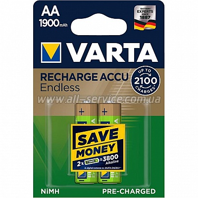  Varta AA Rechargeable Accu 1900mAh * 2 (56676101402)
