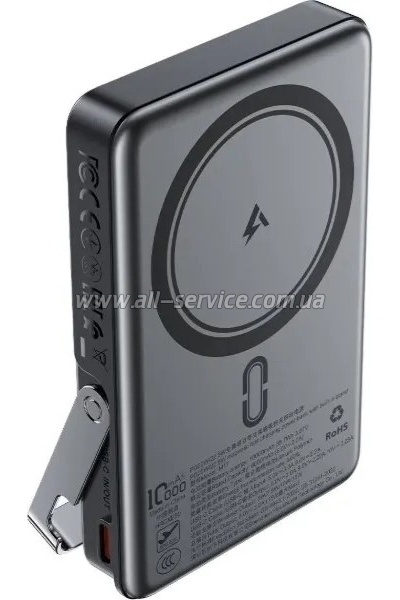 ������� ������������� Acefast Magnetic Wireless 10000mAh 22.5W PD Black (6974316284000)