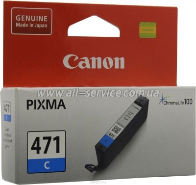  Canon CLI-471C PIXMA MG5740/ MG6840 Cyan (0401C001)