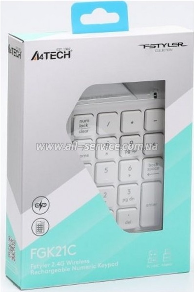 ���������� A4Tech FGK21C Wireless White (4711421994057)