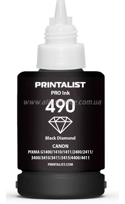  PRINTALIST GI-490 Canon G1400/ G2400/ G3400 140 Black  (PL490BP)