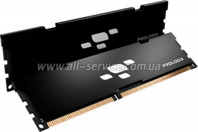    DDR4 16GB (2x8GB) 3200 MHz Black Prologix (PRO16GB3200B4K)