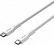 ���� ������ USB-C to USB-C 1.0m OnWire 60CL C-C 60W COLOR Braided 1m White Canyon (CND-CCAP60AB10W)