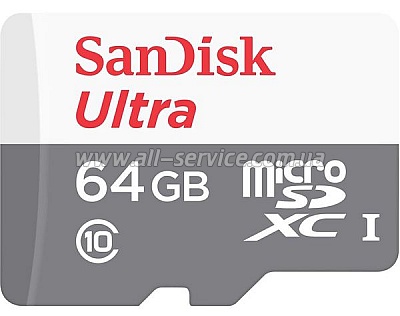   SanDisk 64GB microSDXC C10 UHS-I Ultra (SDSQUNS-064G-GN3MN)