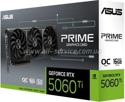  ASUS GeForce RTX5060Ti 16Gb PRIME OC (PRIME-RTX5060TI-O16G)