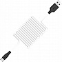 ���� ������ USB 2.0 AM to USB-C 1.0m 2A silicone X21 black+white HOCO (6957531071402)