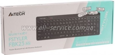  A4Tech FBK23 AS Wireless/Bluetooth Black (4711421001168)