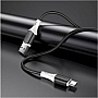 ���� ������ USB 2.0 AM to USB-C 1.0m 3A silicone BX79 black BOROFONE (6974443384789)