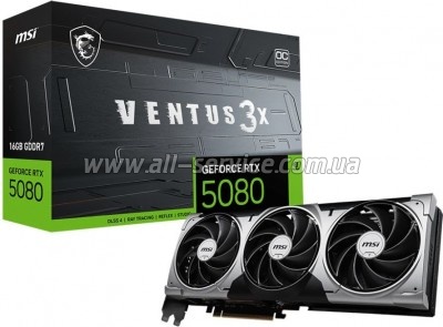  MSI GeForce RTX5080 16GB VENTUS 3X OC (RTX 5080 16G VENTUS 3X OC)