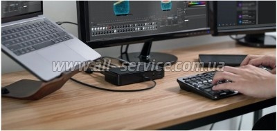 ���� ������ USB-C to USB-C 0.8m USB4 40Gbps 100W Black Belkin (INZ001BT0.8MBK)