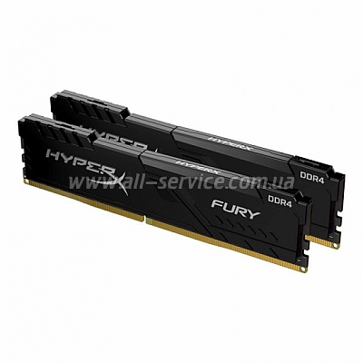  Kingston HyperX 32 GB 2x16GB DDR4 2666 MHz Fury Black (HX426C16FB4K2/32)