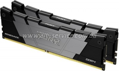 ������ ������ ��� ���������� DDR4 32GB (2x16GB) 3600 MHz Fury Renegade Black Kingston Fury (ex.HyperX) (KF436C16RB12K2/32)