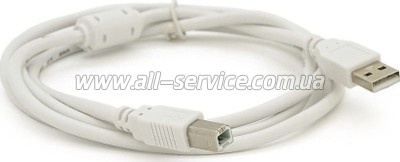 ������ ��� �������� USB 2.0 AM/BM 0.8m ferrite white Voltronic (YT-AM/BM-0.8W)