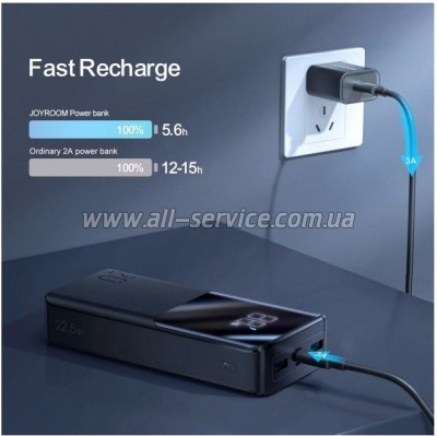 ������� ������������� Joyroom 20000mAh PD 22.5W Black (JR-QP192)