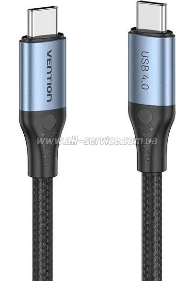 ���� ������ Thunderbolt 4 USB-C to USB-C 1.0m 240W Gray Aluminum Alloy VENTION (TAVHF)