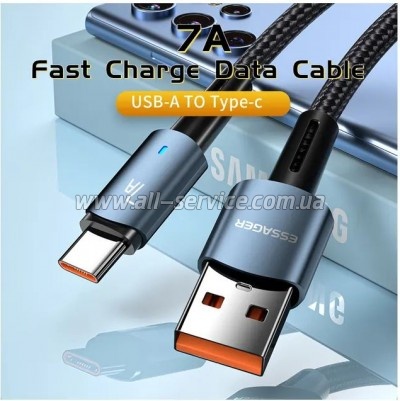 ���� ������ USB 2.0 AM to USB-C 2.0m 100W blue Essager (EXC7A-CGA03-P)