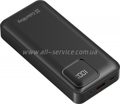 ������� ������������� ColorWay 20000mAh Optimal Power PD 22.5W Black (CW-PB200LPB5BK-PDD)
