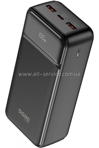 ������� ������������� Sigma X-power SI30A4QL 30000mAh PD 20W black (4827798787311)