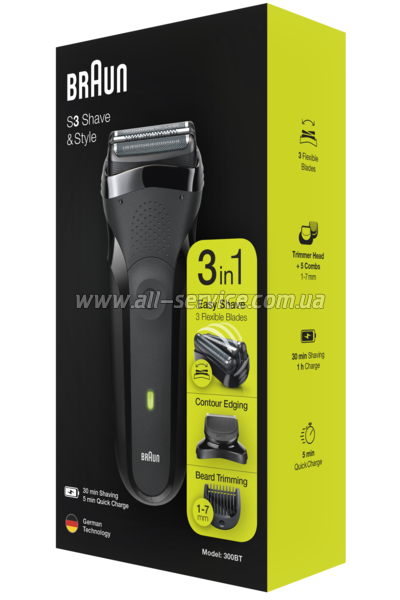 ������ BRAUN Series 3 300BT black/black
