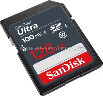 ����� ������ SanDisk 128GB SDXC class 10 UHS-1 (SDSDUNR-128G-GN3IN)