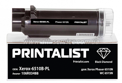 - PRINTALIST Xerox Phaser 6510N/ WC 6515N  106R03488 Black (Xerox-6510B-PL)