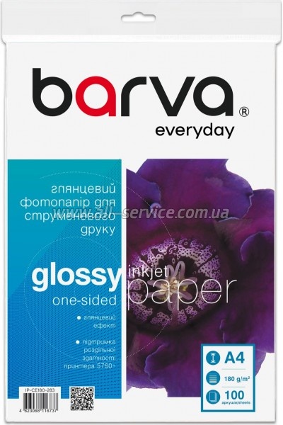 ���������� Barva Everyday Glossy 180�/� A4 100� (IP-CE180-283)