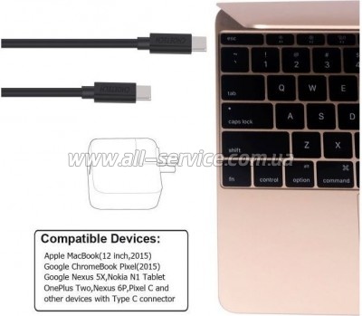 ���� ������ USB-C to USB-C 3.0m Choetech (CC0004)