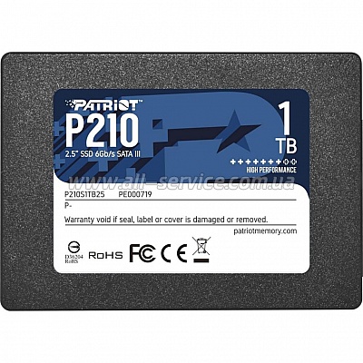 SSD  PATRIOT P210 128GB (P210S128G25)