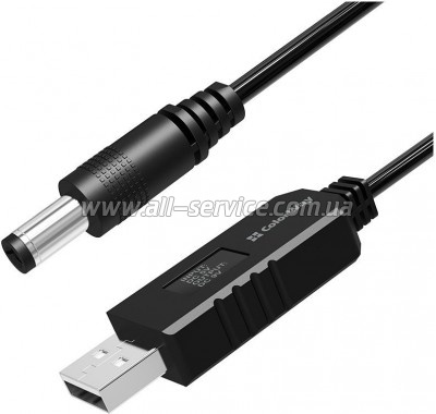 ������ ������� USB to DC 5.5x2.5mm 9V 1.0m black ColorWay (CW-CBUD066-BK)
