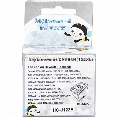  MicroJet  HP DJ 1050/ 2050/ 3050  HP 122 XL/ CH563HE Black (HC-J122B)