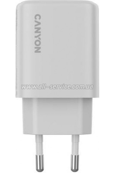 �������� ������� Canyon OnCharge 250 25W 1xPD 1xQC EU White (CNE-CHA250-21)