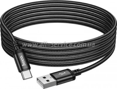 ���� ������ USB 2.0 AM to USB-C 3.0m X91 Radiance black HOCO (6931474788726)