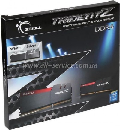     DDR4 16GB (2x8GB) 3200 MHz Trident Z Silver H/ White G.Skill (F4-3200C16D-16GTZSW)