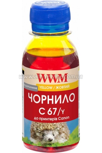 Чернила WWM для Canon IPF-107Y 100г Yellow Водорастворимые (C67/Y-2) Чернила WWM для Canon IPF-107Y 100г Yellow Водорастворимые (C67/Y-2)